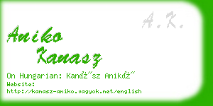 aniko kanasz business card